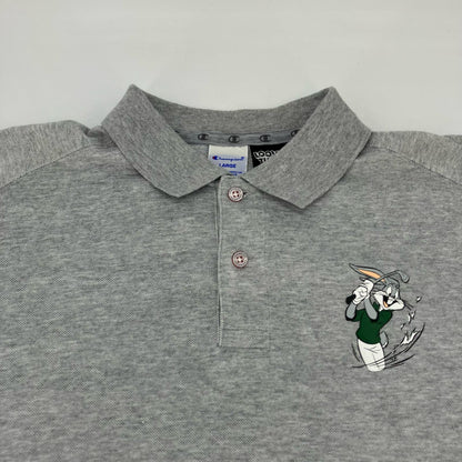 Champion | チャンピオン Champion×LOONEY TUNES ポロシャツ C8-SG301 グレー サイズ：L【イオン広店】