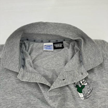 Champion | チャンピオン Champion×LOONEY TUNES ポロシャツ C8-SG301 グレー サイズ：L【イオン広店】