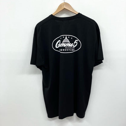 GIMME FIVE | ギミーファイブ NIGHT FEVER 半袖Ｔシャツ ブラック サイズ：XL【イオン広店】