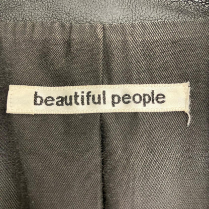 beautiful people | ビューティフルピープル ライダースジャケット 1440402401 ブラック【イオン広店】