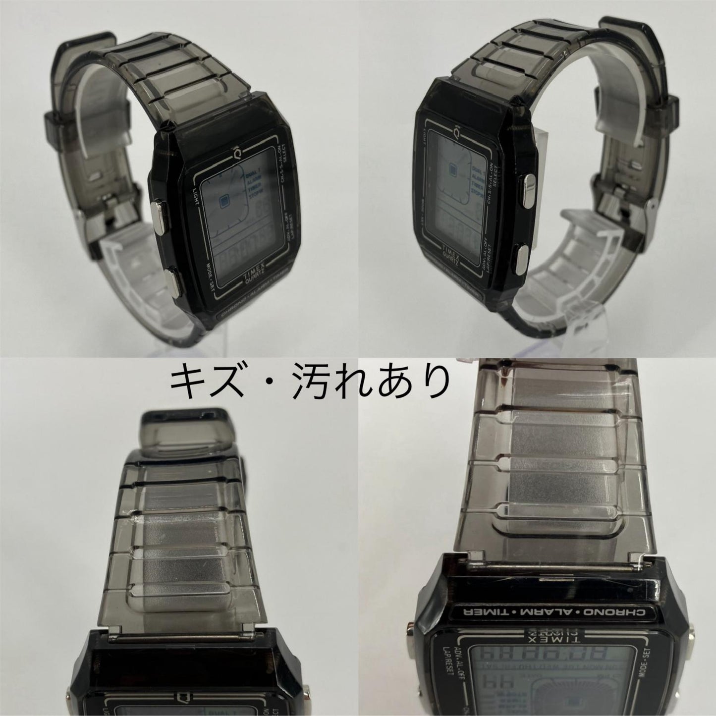 TIMEX | タイメックス Q LCA Transparent 腕時計 TW2W45000 ブラック【イオン広店】