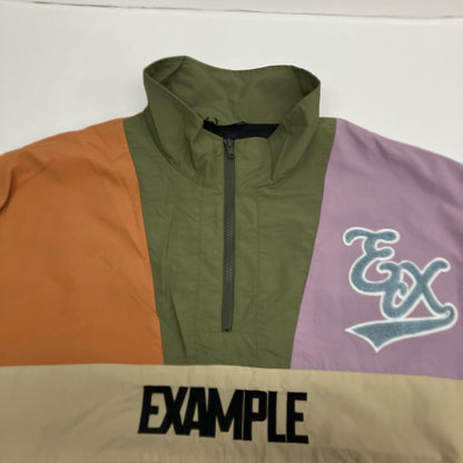 EXAMPLE | イグザンプル NYLON MULTICOLORED HALFZIP ANORAK ナイロンジャケット ex22ss-tp-0017 マルチカラー サイズ：XL【イオン広店】