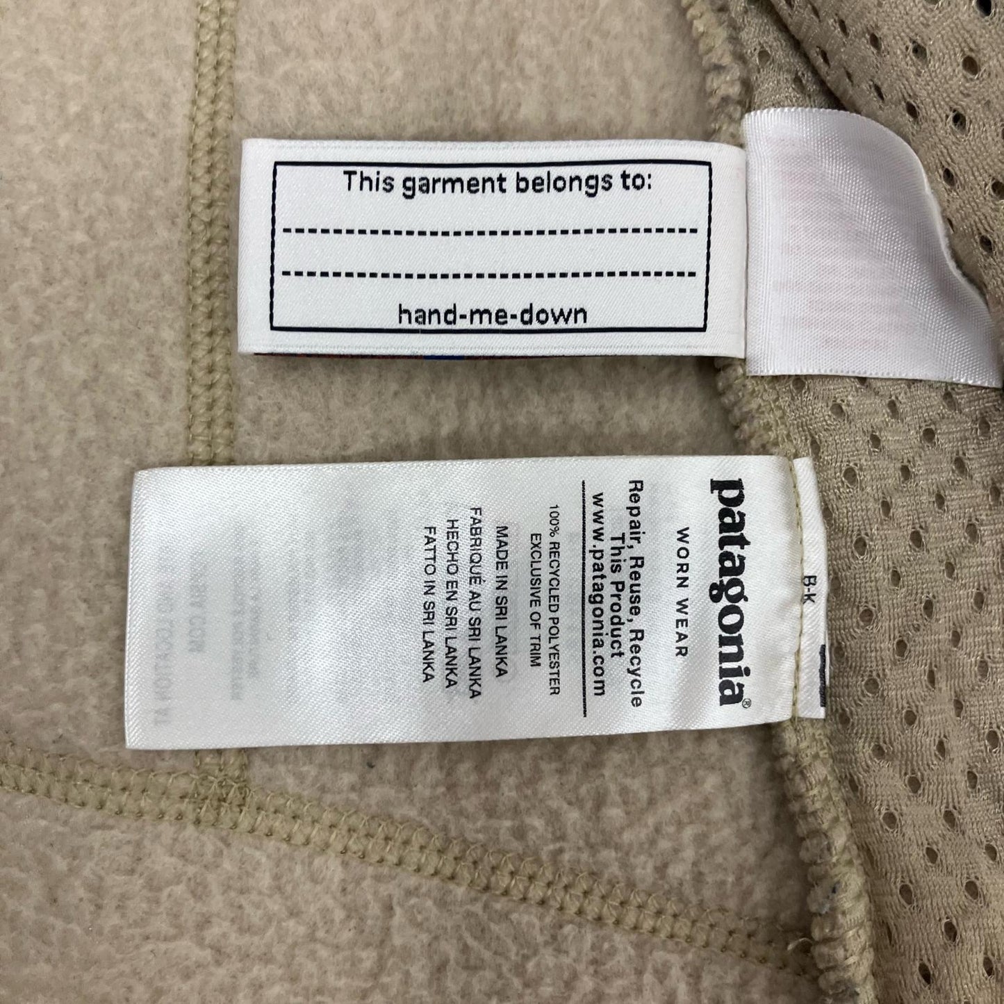 patagonia | パタゴニア Boys Retro Pile Jacket その他トップス 65411FA19 ベージュ サイズ：L【イオン広店】