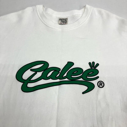 CALEE | キャリー Logo crew neck sweat スウェット cl-22aw051 ホワイト サイズ：M【イオン広店】
