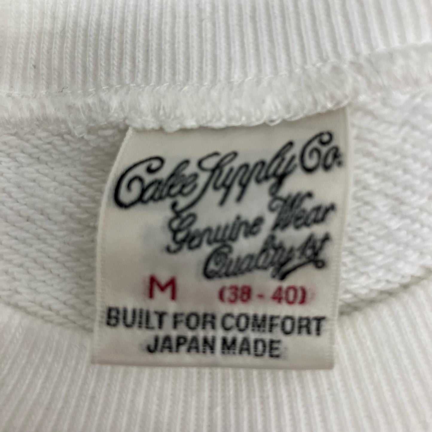 CALEE | キャリー Logo crew neck sweat スウェット cl-22aw051 ホワイト サイズ：M【イオン広店】
