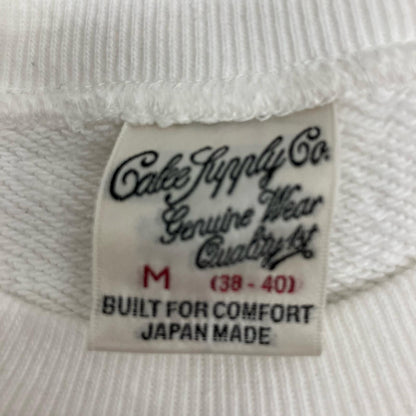 CALEE | キャリー Logo crew neck sweat スウェット cl-22aw051 ホワイト サイズ：M【イオン広店】