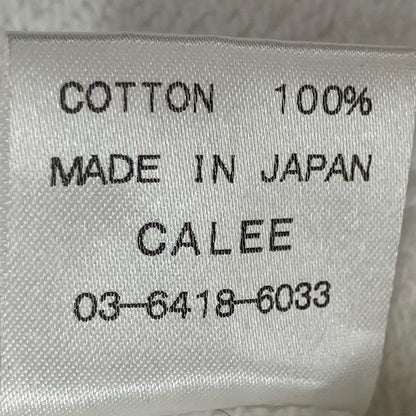 CALEE | キャリー Logo crew neck sweat スウェット cl-22aw051 ホワイト サイズ：M【イオン広店】