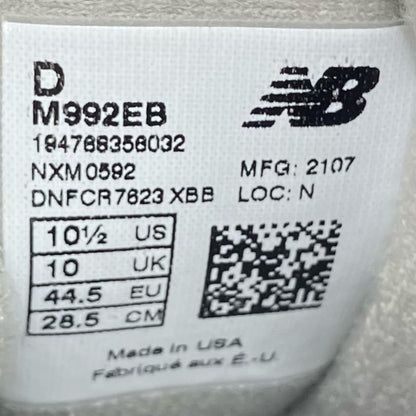 NEW BALANCE | ニューバランス 992 スニーカー M992EB ブラック 28.5cm【イオン広店】