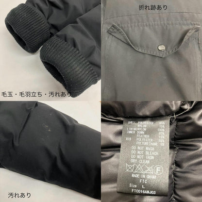 FTC | エフティーシー EVEREST DOWN JACKET ダウンジャケット FTC015AWJ02 ブラック サイズ：L【イオン広店】