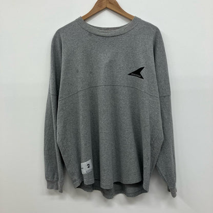 DESCENTE | デサント バックアーチロゴロンT 長袖Ｔシャツ グレー サイズ：2【イオン広店】