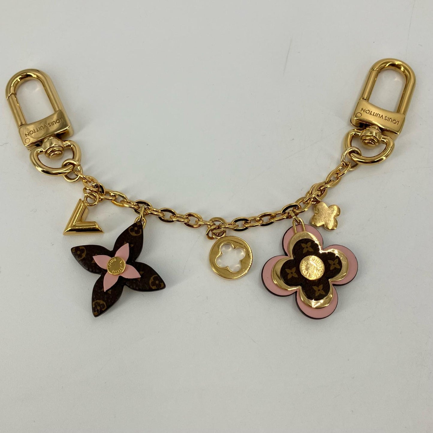 LOUIS VUITTON | ルイ・ヴィトン バッグチャーム チェーン・ブルーミング フラワー ストラップ M01414 ゴールド【イオン広店】