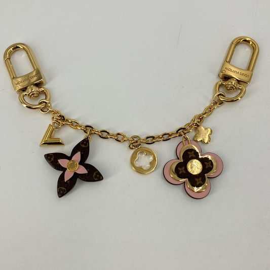 LOUIS VUITTON | ルイ・ヴィトン バッグチャーム チェーン・ブルーミング フラワー ストラップ M01414 ゴールド【イオン広店】