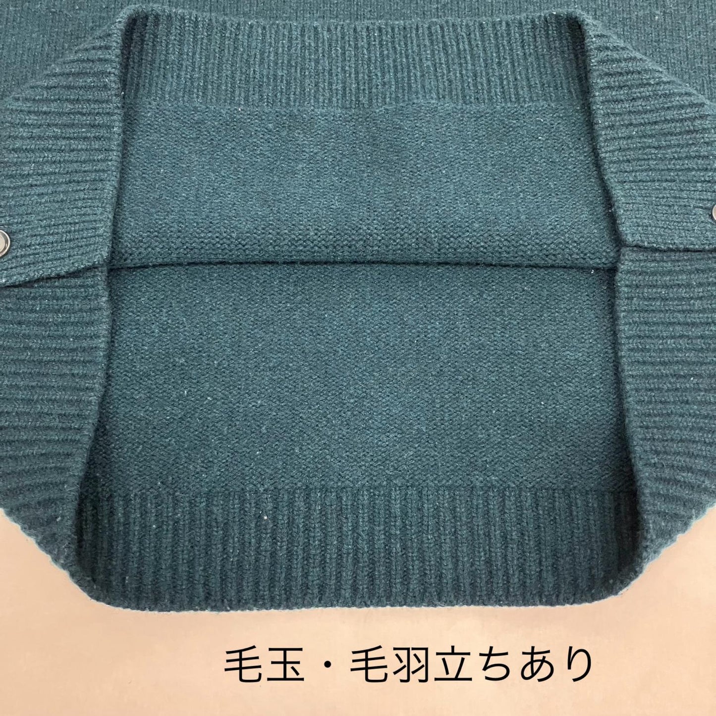 ALLEGE. | アレッジ Harf Zip Knit ニット AL21W-KN01 グリーン サイズ：3【イオン広店】