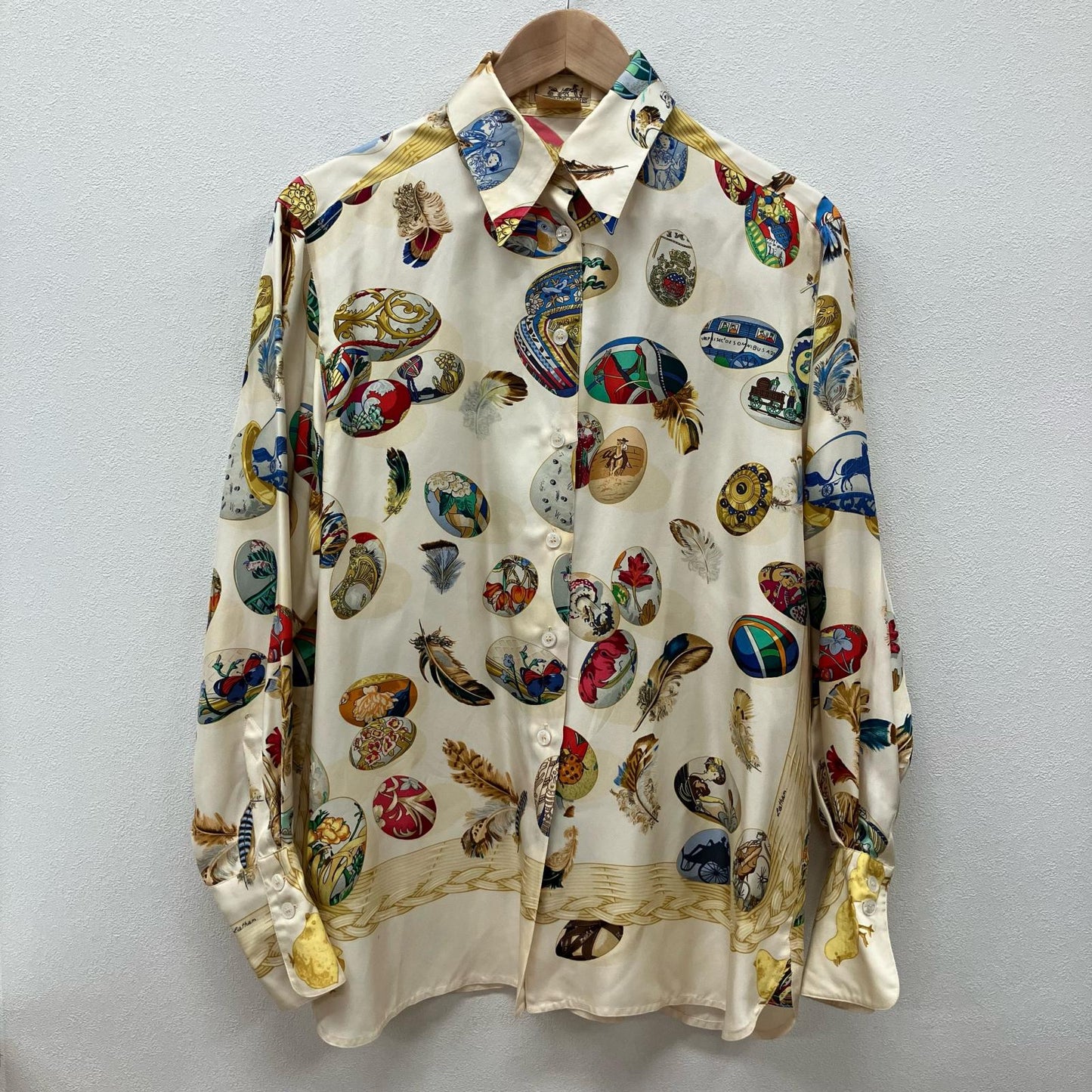HERMES | エルメス シルクシャツ 長袖シャツ サイズ：40【イオン広店】