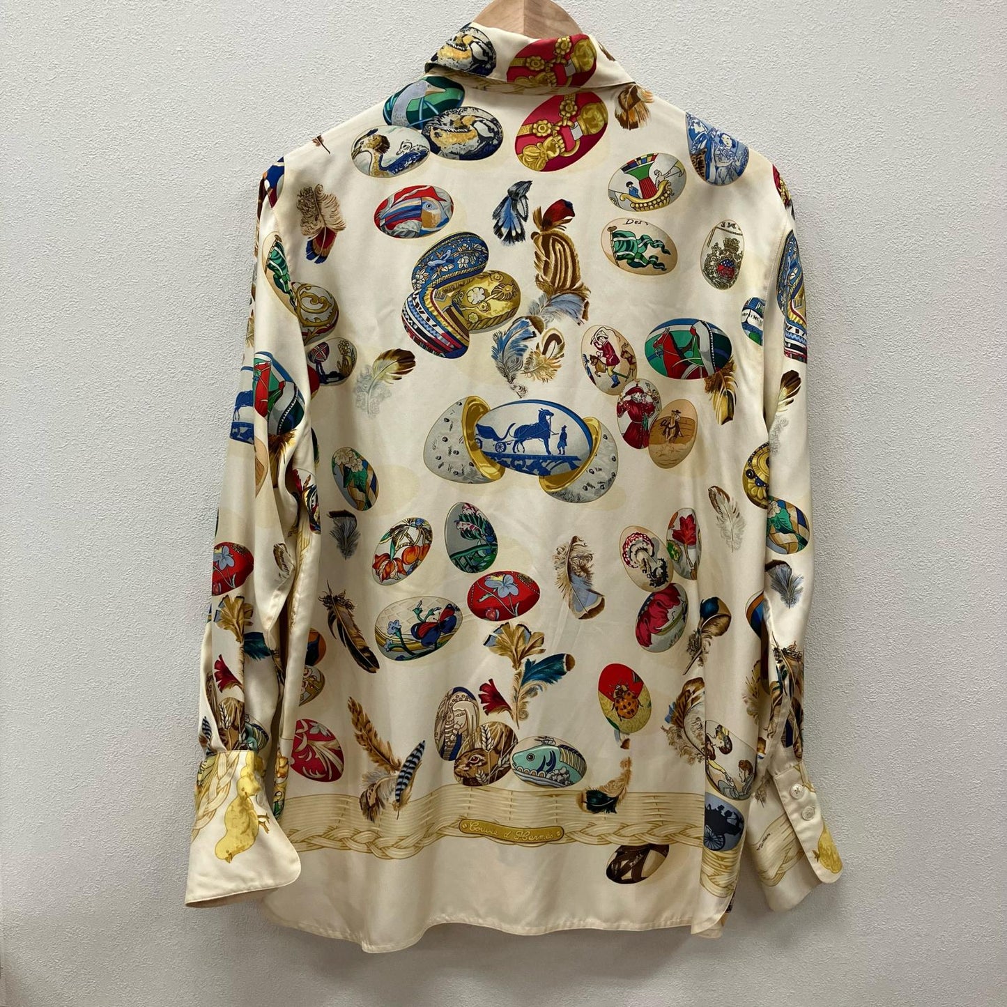 HERMES | エルメス シルクシャツ 長袖シャツ サイズ：40【イオン広店】