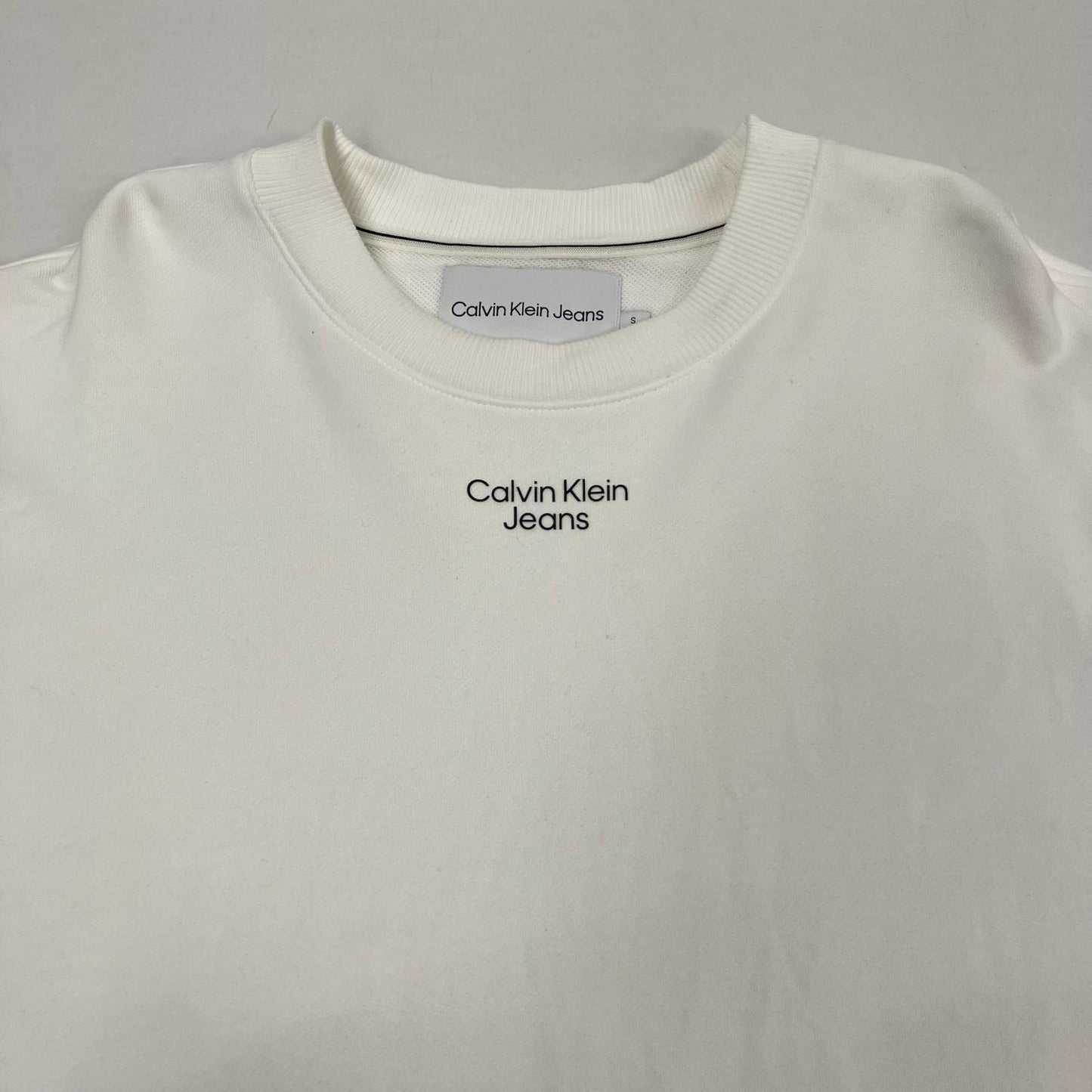 Calvin Klein | カルバンクライン スウェット J219179 ホワイト サイズ：S【イオン広店】