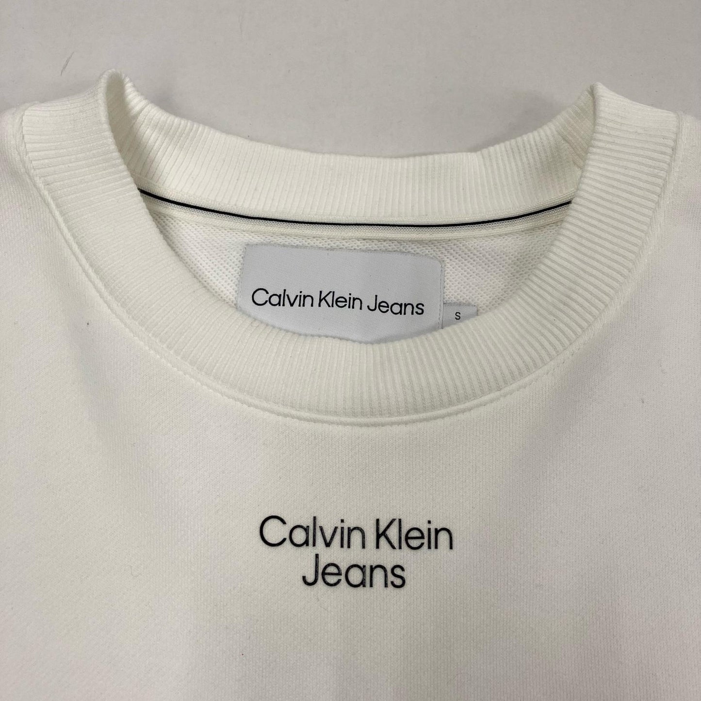 Calvin Klein | カルバンクライン スウェット J219179 ホワイト サイズ：S【イオン広店】