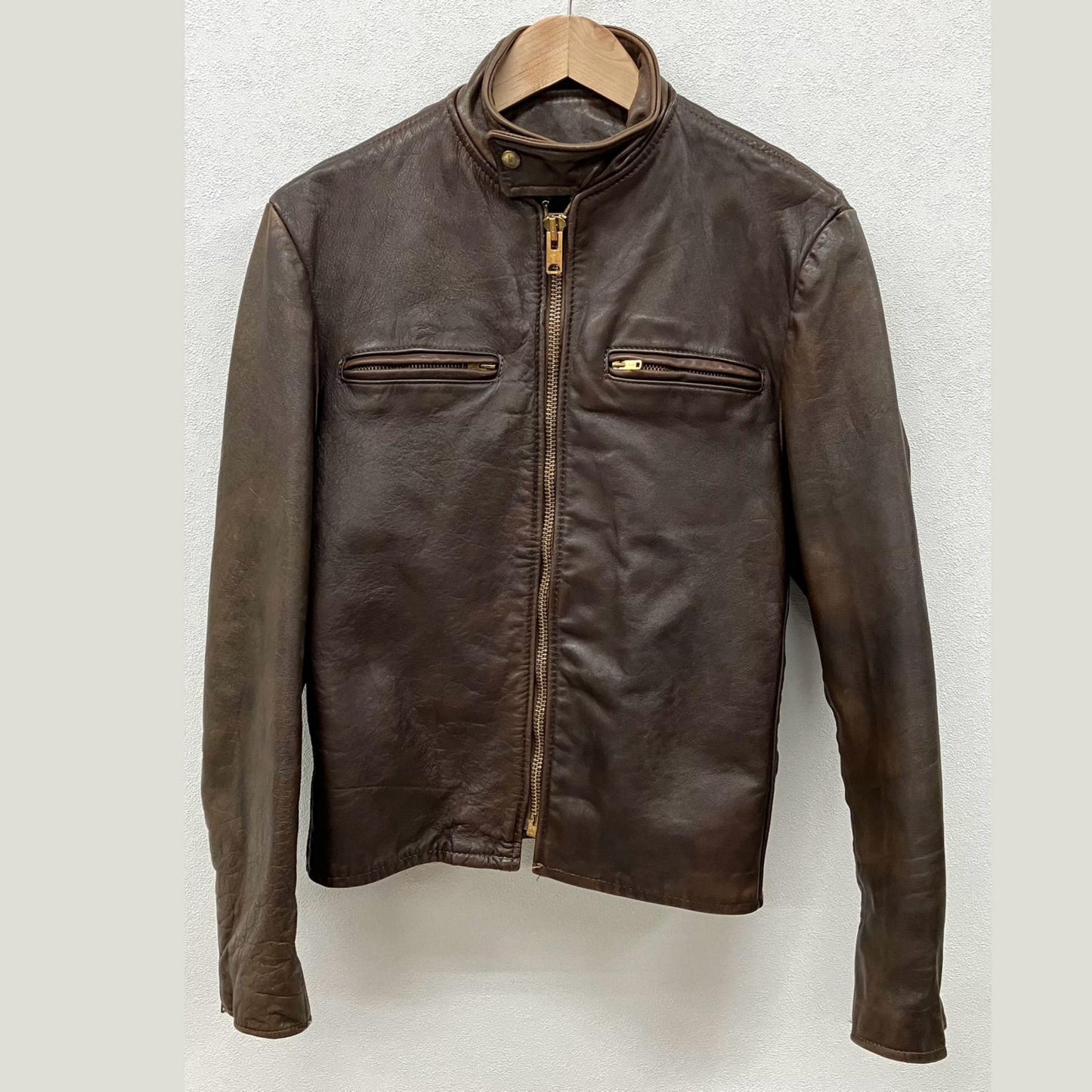 Lesco LEATHERS レザー ブラウン サイズ：40【イオン広店】