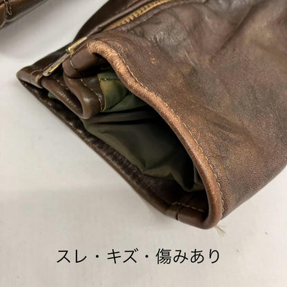 Lesco LEATHERS レザー ブラウン サイズ：40【イオン広店】