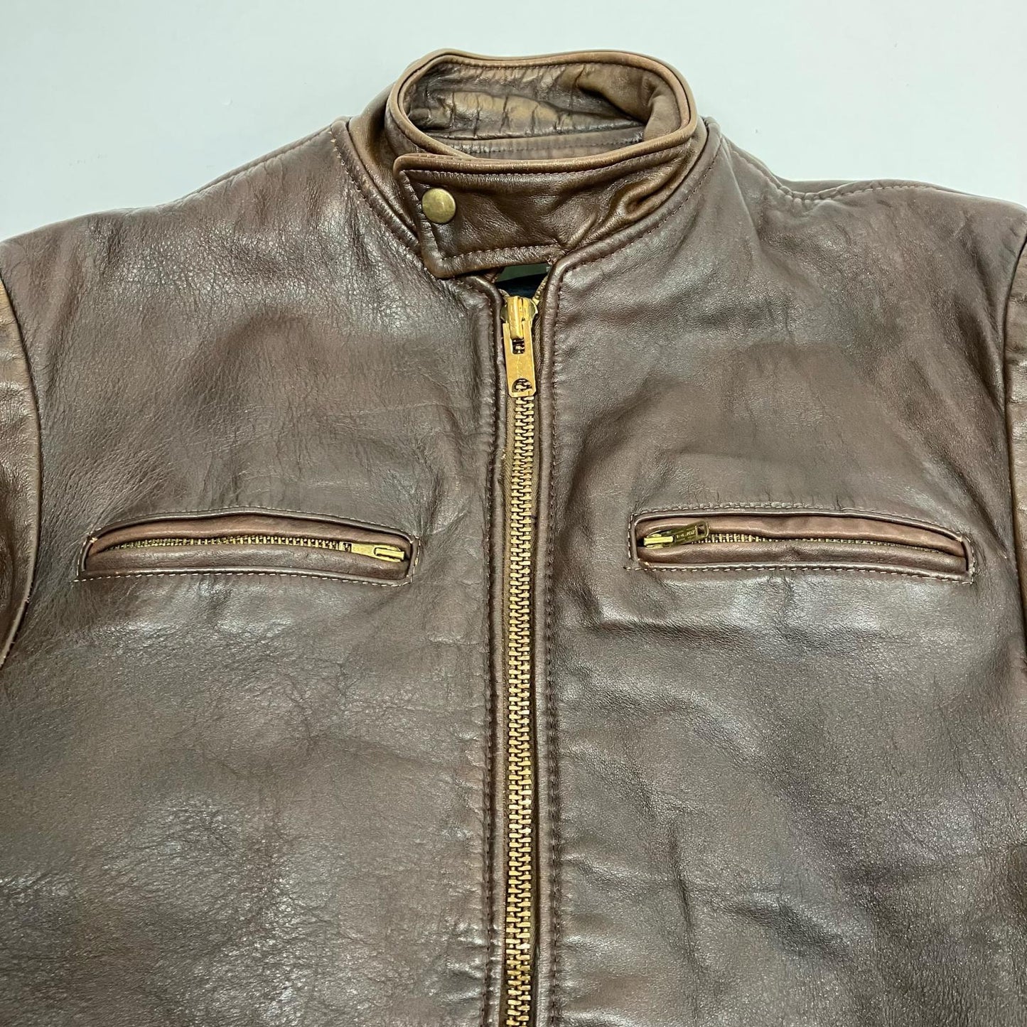 Lesco LEATHERS レザー ブラウン サイズ：40【イオン広店】
