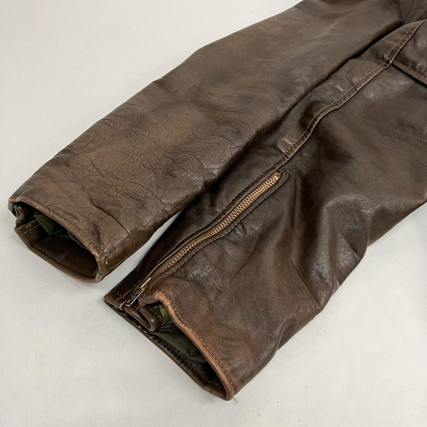 Lesco LEATHERS レザー ブラウン サイズ：40【イオン広店】