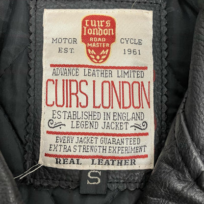 CUIRS LONDON ライダースジャケット ブラック サイズ：S【イオン広店】