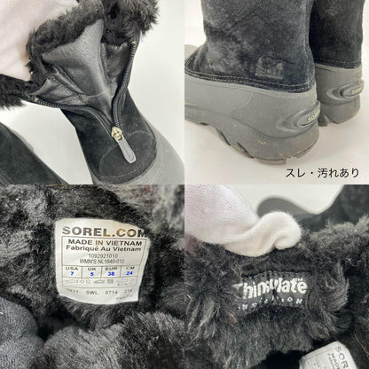 SOREL | ソレル SNOW ANGEL ZIP/Boots ブーツ NL ブラック 24cm【イオン広店】