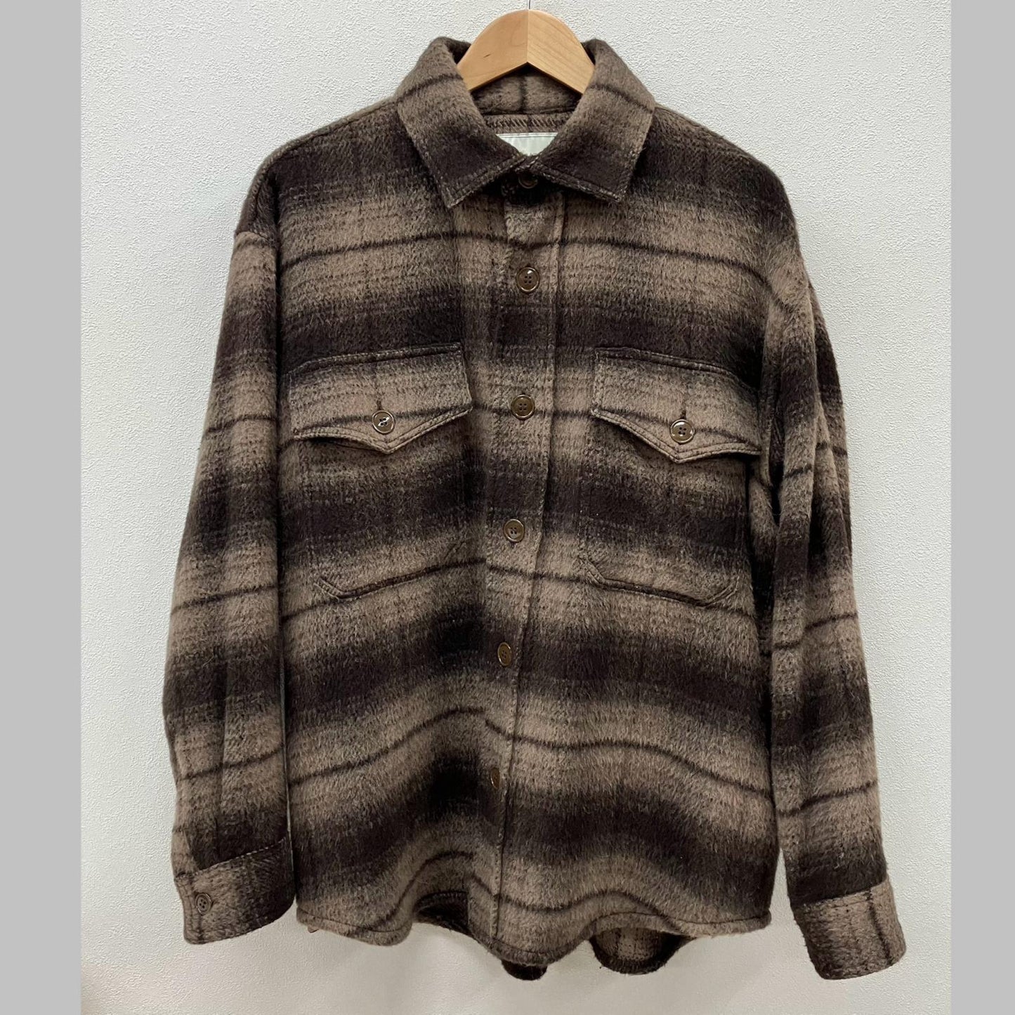 GOLD | ゴールド ALPACA WOOL SHAGGY CHECK C.P.O JACKET その他トップス GL14661 サイズ：M【イオン広店】