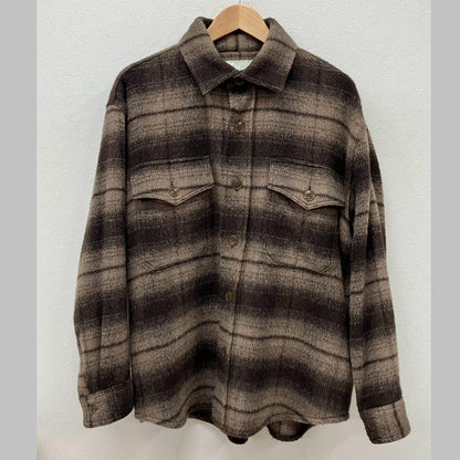 GOLD | ゴールド ALPACA WOOL SHAGGY CHECK C.P.O JACKET その他トップス GL14661 サイズ：M【イオン広店】