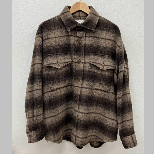GOLD | ゴールド ALPACA WOOL SHAGGY CHECK C.P.O JACKET その他トップス GL14661 サイズ：M【イオン広店】