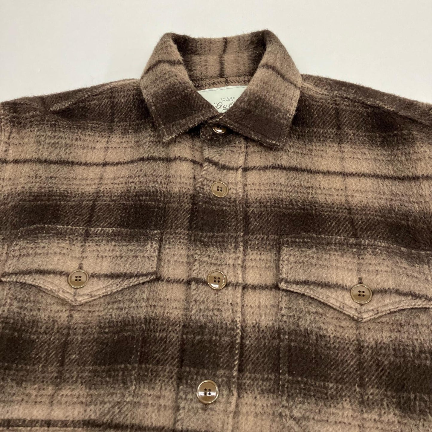 GOLD | ゴールド ALPACA WOOL SHAGGY CHECK C.P.O JACKET その他トップス GL14661 サイズ：M【イオン広店】