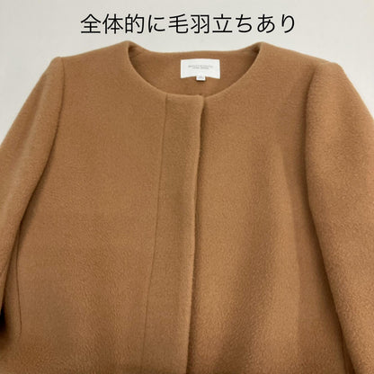 BEAUTY & YOUTH UNITED ARROWS | ビューティーアンドユースユナイテッドアローズ ビーバーノーカラーコート その他アウター 1625-126-4241 ベージュ サイズ：M【イオン広店】