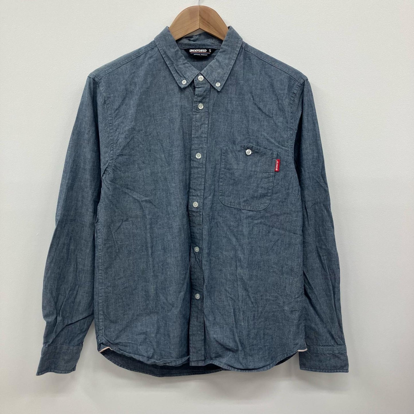 UNDEFEATED | アンディフィーテッド 長袖シャツ インディゴ サイズ：S【イオン広店】