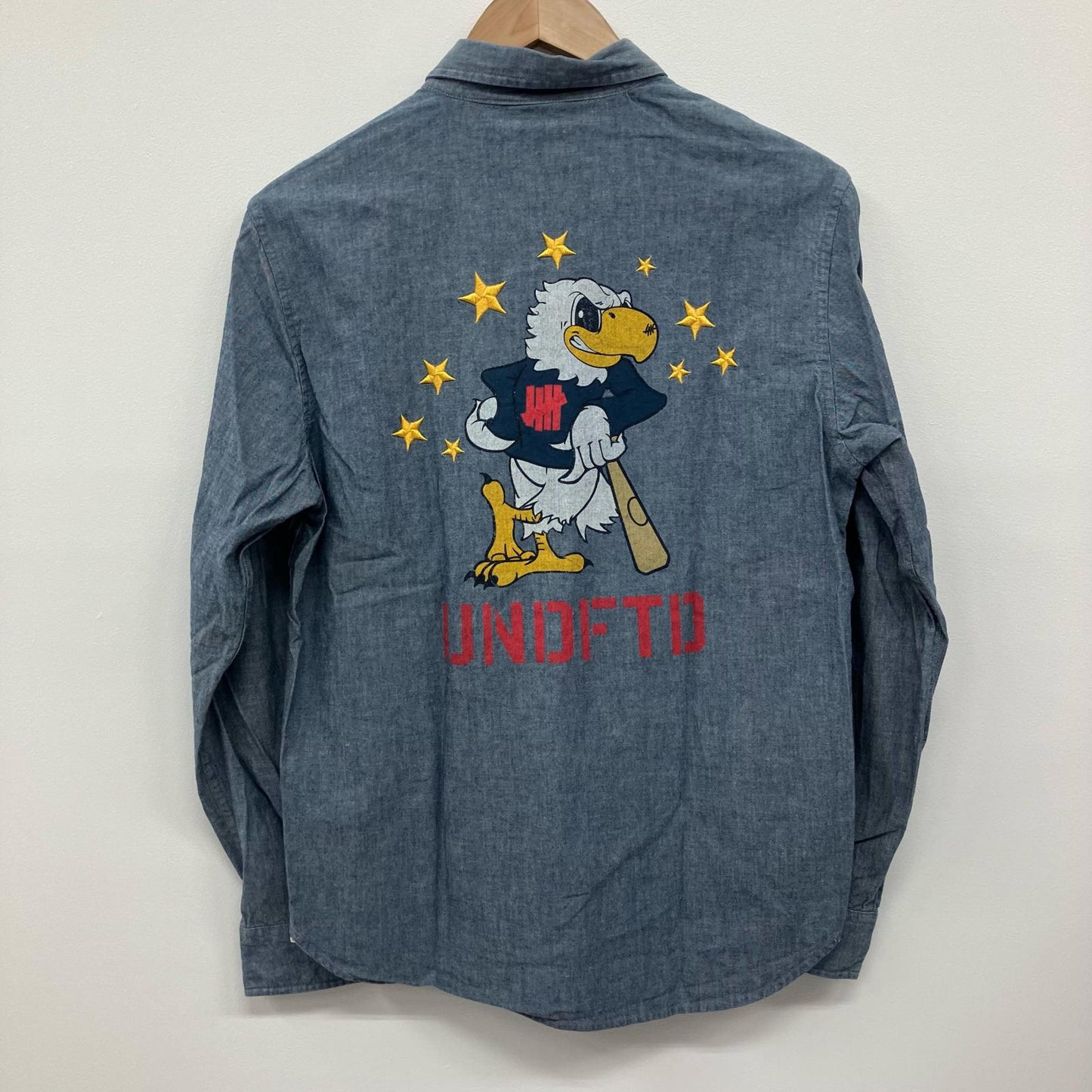 UNDEFEATED | アンディフィーテッド 長袖シャツ インディゴ サイズ：S【イオン広店】