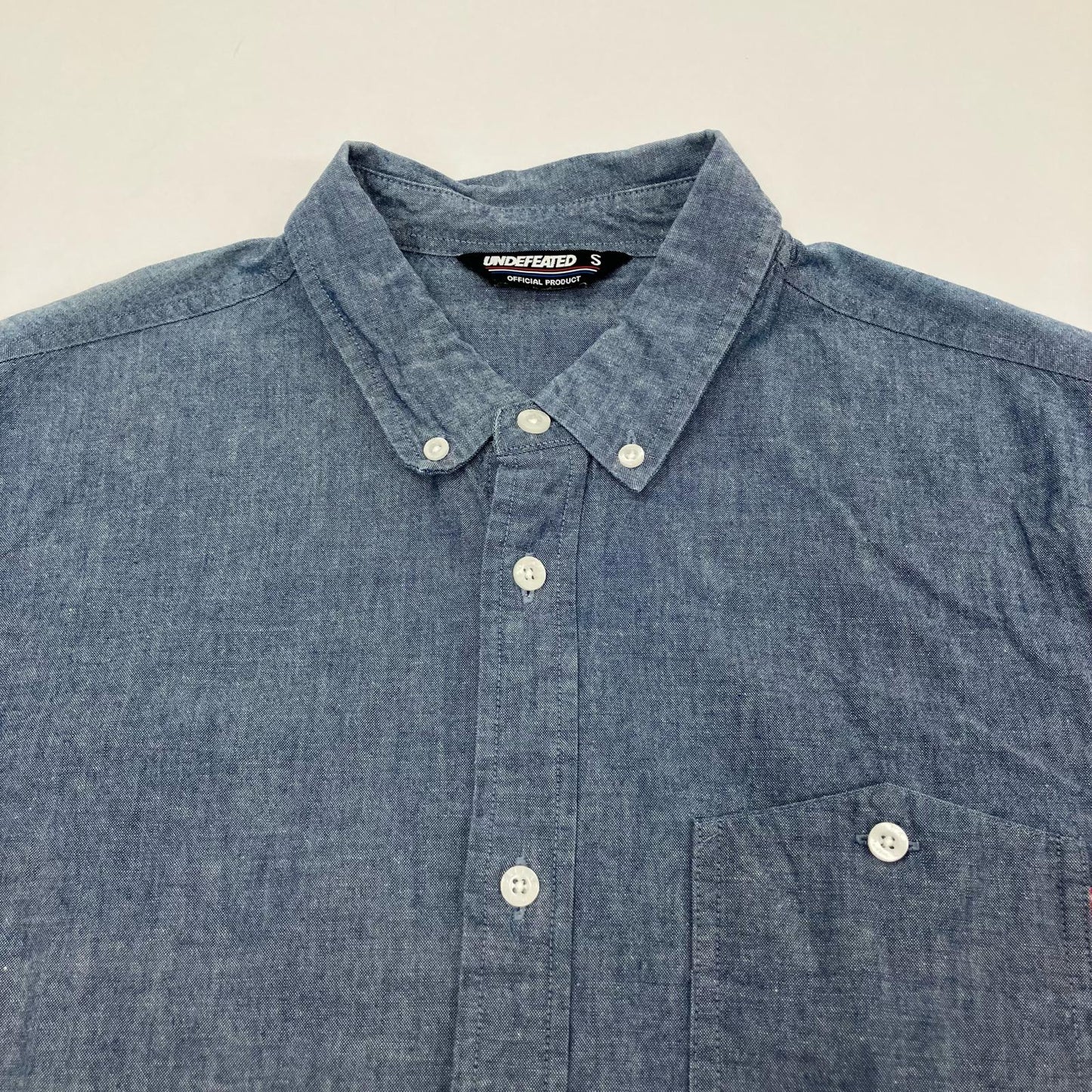 UNDEFEATED | アンディフィーテッド 長袖シャツ インディゴ サイズ：S【イオン広店】
