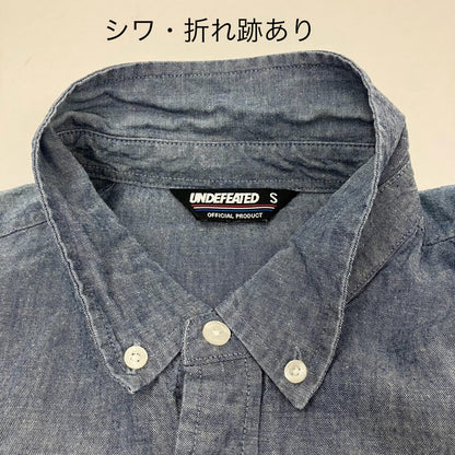 UNDEFEATED | アンディフィーテッド 長袖シャツ インディゴ サイズ：S【イオン広店】