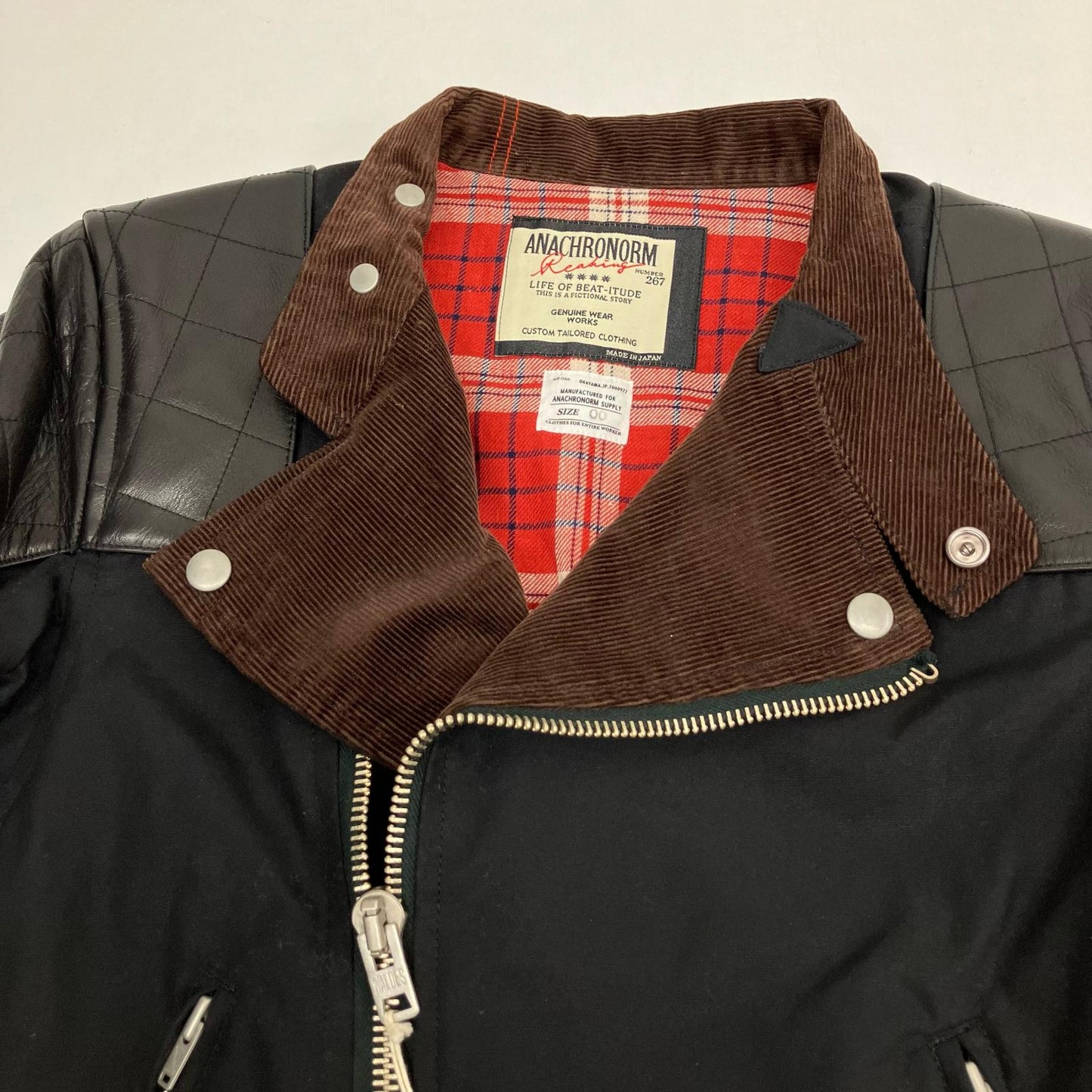 Anachronorm | アナクロノーム MONZA TYPE RIDERS JACKET ライダースジャケット ANR-073 ブラック【イオン広店】