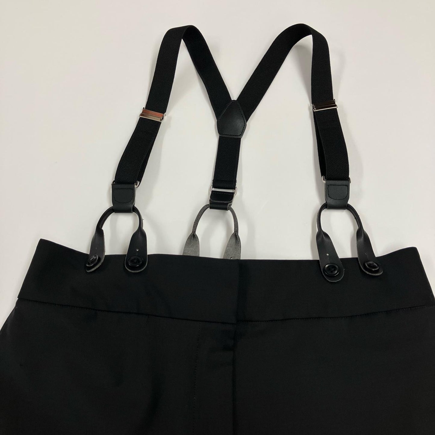 BEAUTY & YOUTH UNITED ARROWS | ビューティーアンドユースユナイテッドアローズ トロピカルハイウエストサスペンダーパンツ パンツ 1614-299-5998 ブラック サイズ：M【イオン広店】