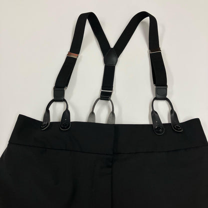 BEAUTY & YOUTH UNITED ARROWS | ビューティーアンドユースユナイテッドアローズ トロピカルハイウエストサスペンダーパンツ パンツ 1614-299-5998 ブラック サイズ：M【イオン広店】