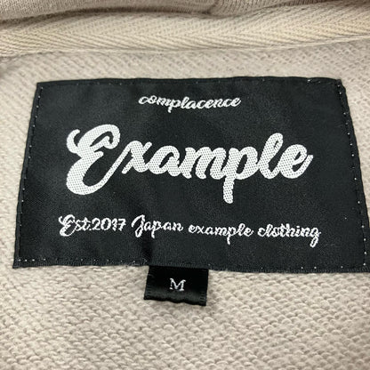 EXAMPLE | イグザンプル ROUND LOGO HOODIE パーカー ベージュ サイズ：M【イオン広店】