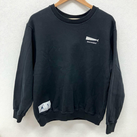 DESCENDANT | ディセンダント CACHALOT CREW NECK スウェット 222ATDS-CSM33 ブラック サイズ：1【イオン広店】
