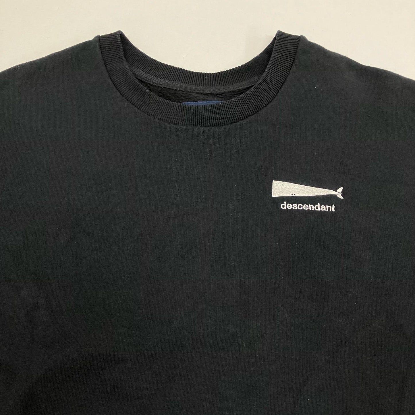 DESCENDANT | ディセンダント CACHALOT CREW NECK スウェット 222ATDS-CSM33 ブラック サイズ：1【イオン広店】