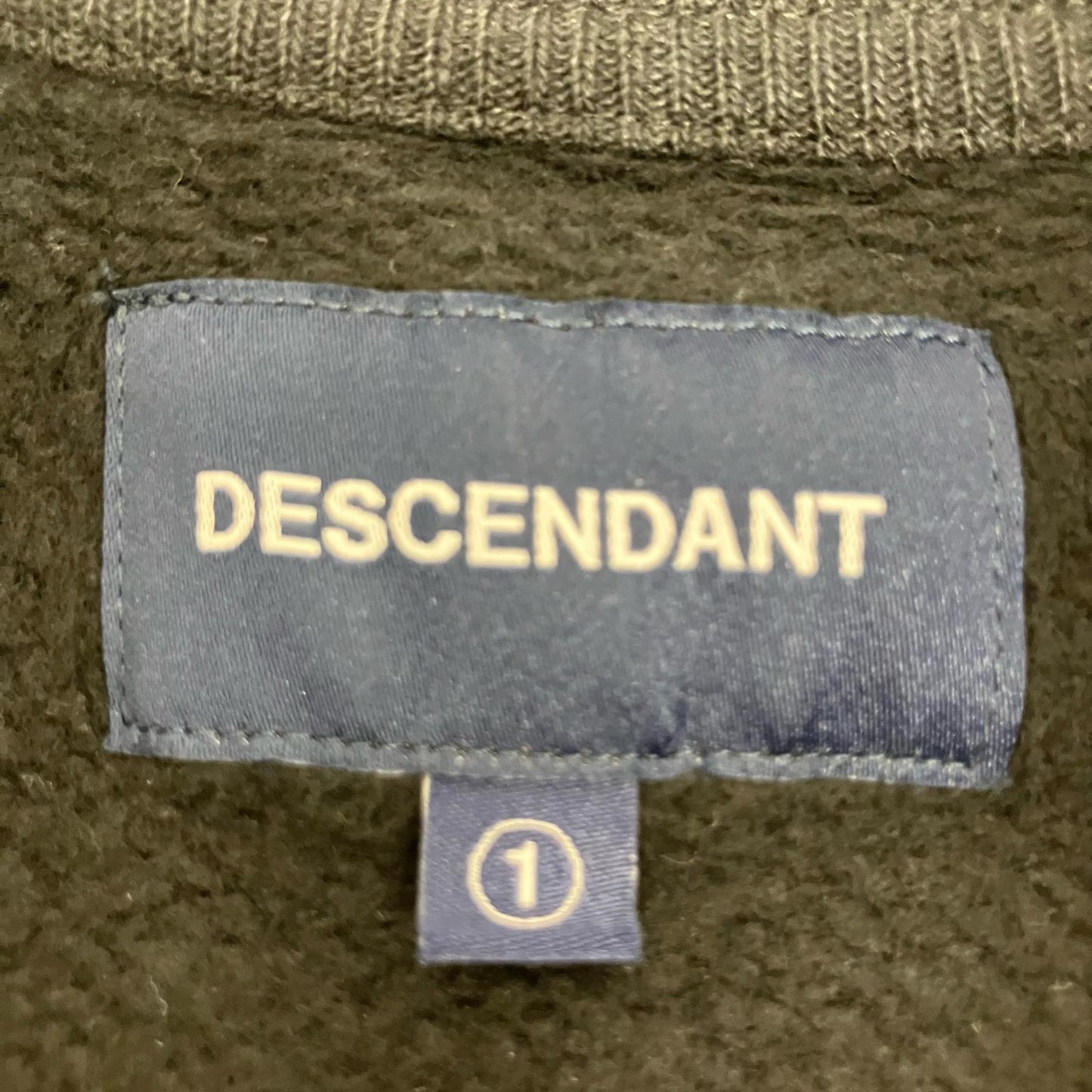 DESCENDANT | ディセンダント CACHALOT CREW NECK スウェット 222ATDS-CSM33 ブラック サイズ：1【イオン広店】