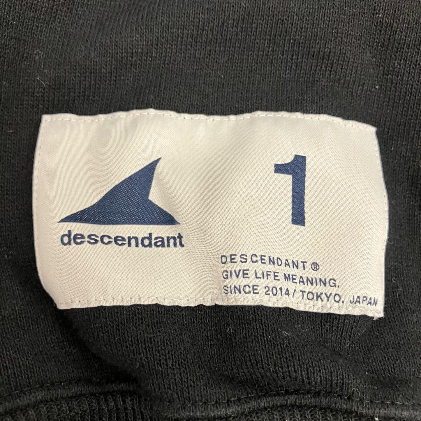 DESCENDANT | ディセンダント CACHALOT CREW NECK スウェット 222ATDS-CSM33 ブラック サイズ：1【イオン広店】