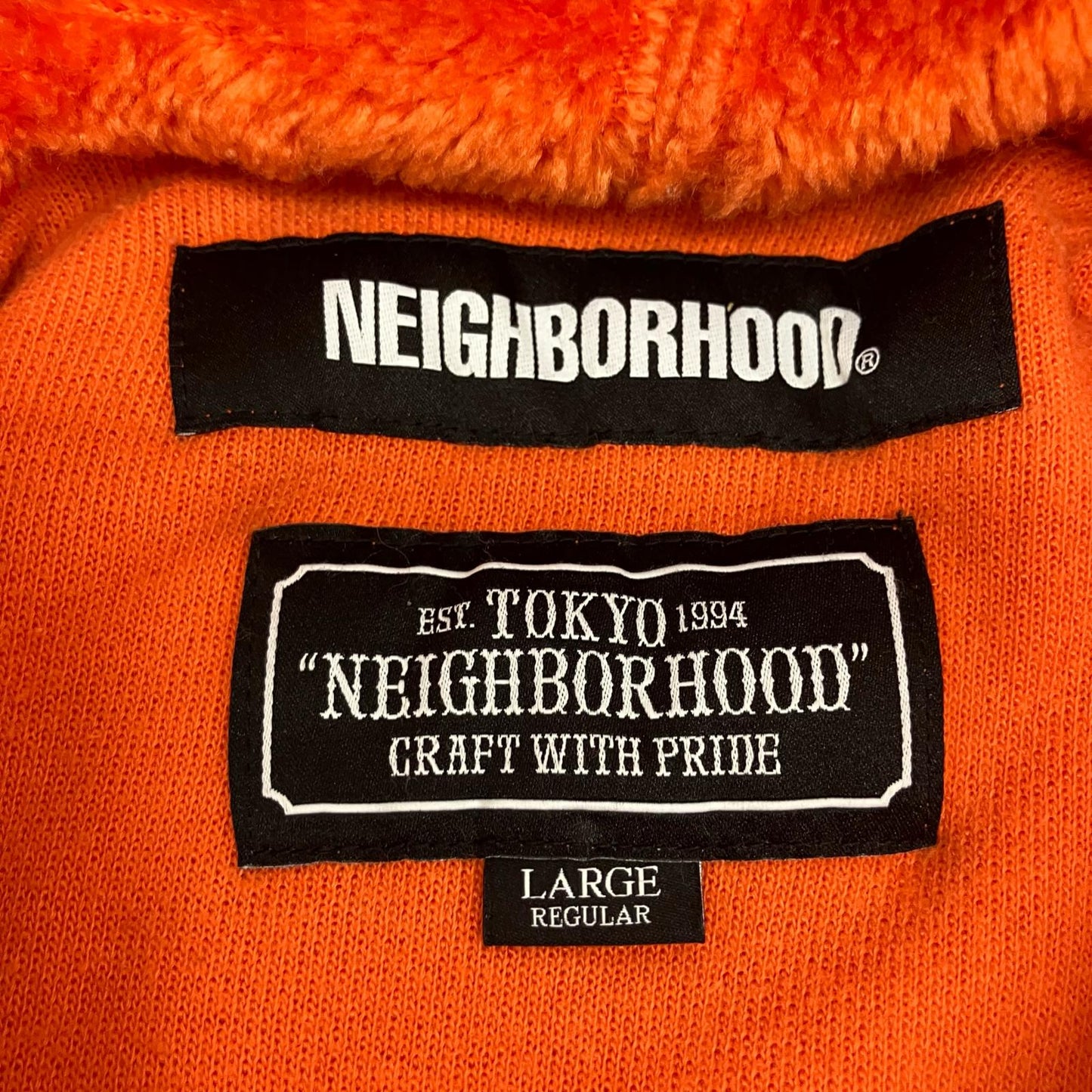 NEIGHBORHOOD | ネイバーフッド POLAR HOODED LONG SLEEVE パーカー 192FPNH-CSM08 オレンジ サイズ：L【イオン広店】