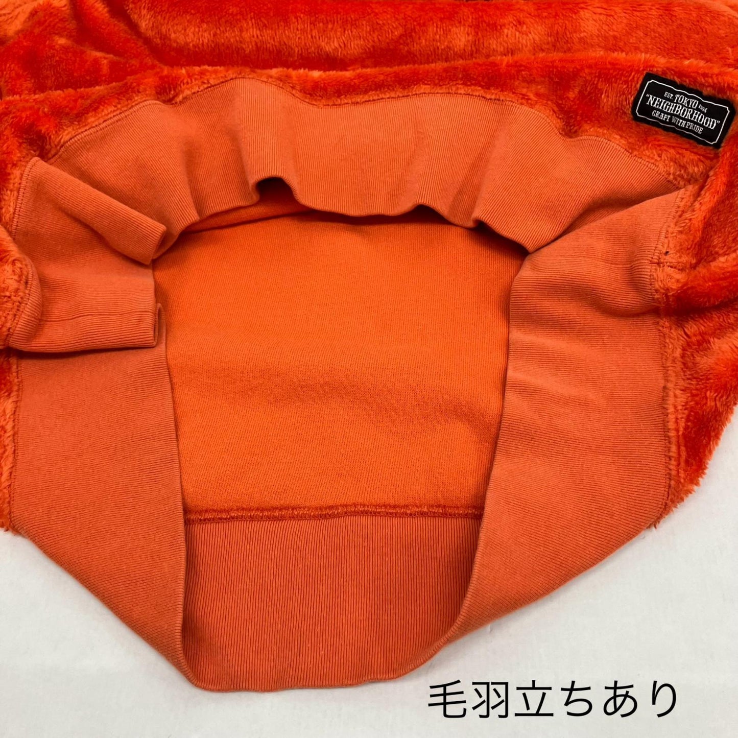 NEIGHBORHOOD | ネイバーフッド POLAR HOODED LONG SLEEVE パーカー 192FPNH-CSM08 オレンジ サイズ：L【イオン広店】