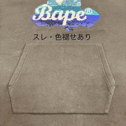 A BATHING APE | アベイシングエイプ SEQUIN APE HEAD HOODIE ワンピース 0010PG302509X ブラック サイズ：S【イオン広店】