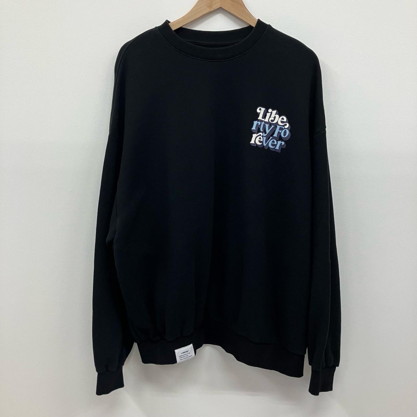 LF LOGO CREWNECK SWEAT LIBERE スウェット ブラック サイズ：L【イオン広店】