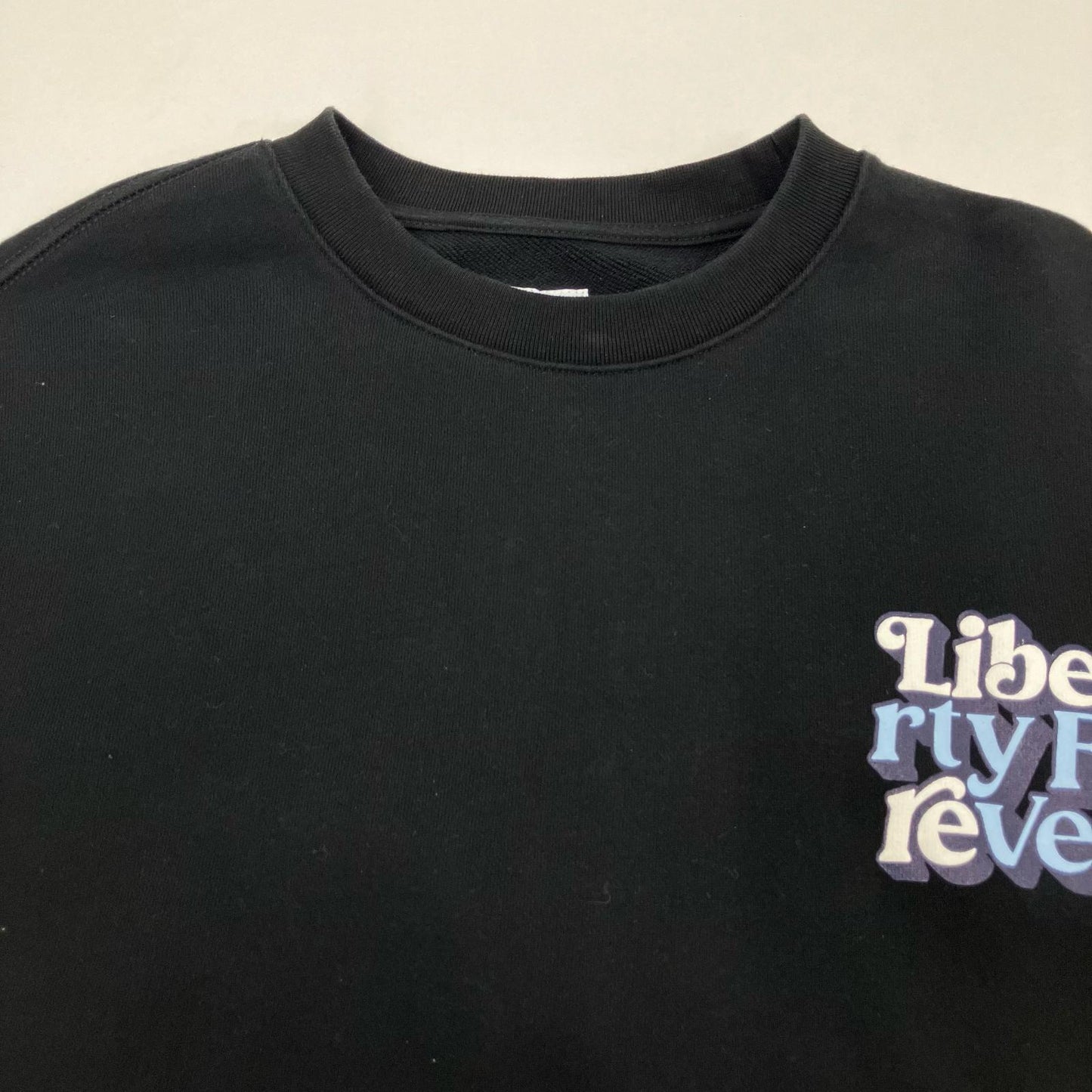 LF LOGO CREWNECK SWEAT LIBERE スウェット ブラック サイズ：L【イオン広店】