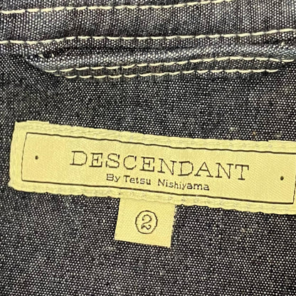 DESCENDANT | ディセンダント 長袖シャツ インディゴ サイズ：2【イオン広店】